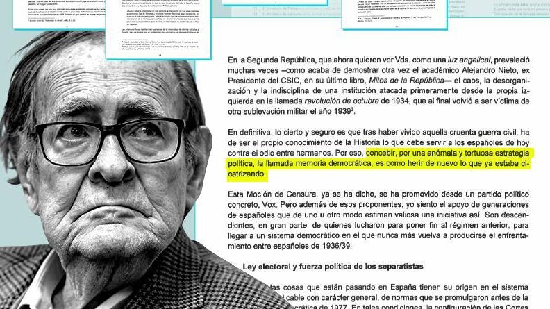 Discurso de Tamames para la moción de censura en 2023